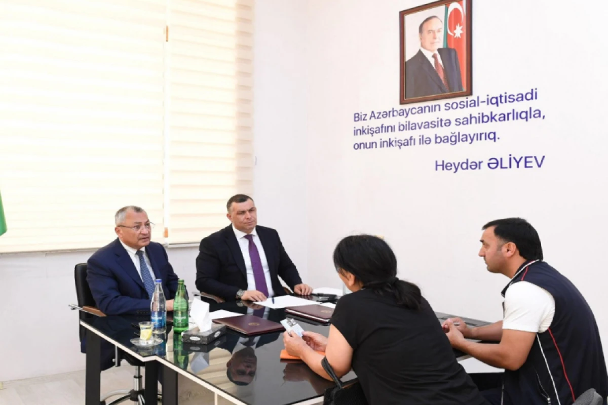 Ağdamda keçmiş məcburi köçkünlərin müraciətləri dinlənildi