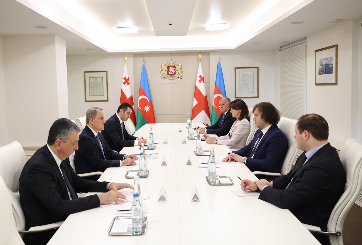 Kobaxidze Ceyhun Bayramovu qəbul etdi - FOTO — 1