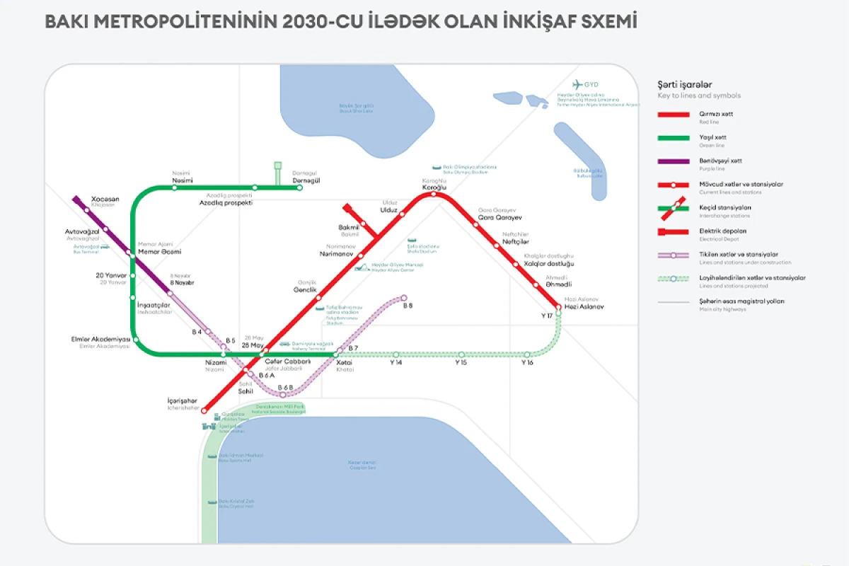 Bakı Metropoliteni yeni metro stansiyalarının tikintisi ilə bağlı layihələndirilmə işlərinə start verdi