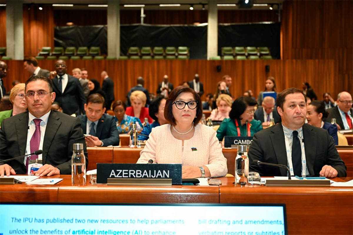 Sahibə Qafarova Qadın Parlament Sədrlərinin Sammitində çıxış etdi