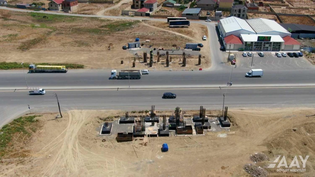Pirşağı-Xırdalan-Novxanı yolunda yeni yerüstü piyada keçidi inşa olunur — 5