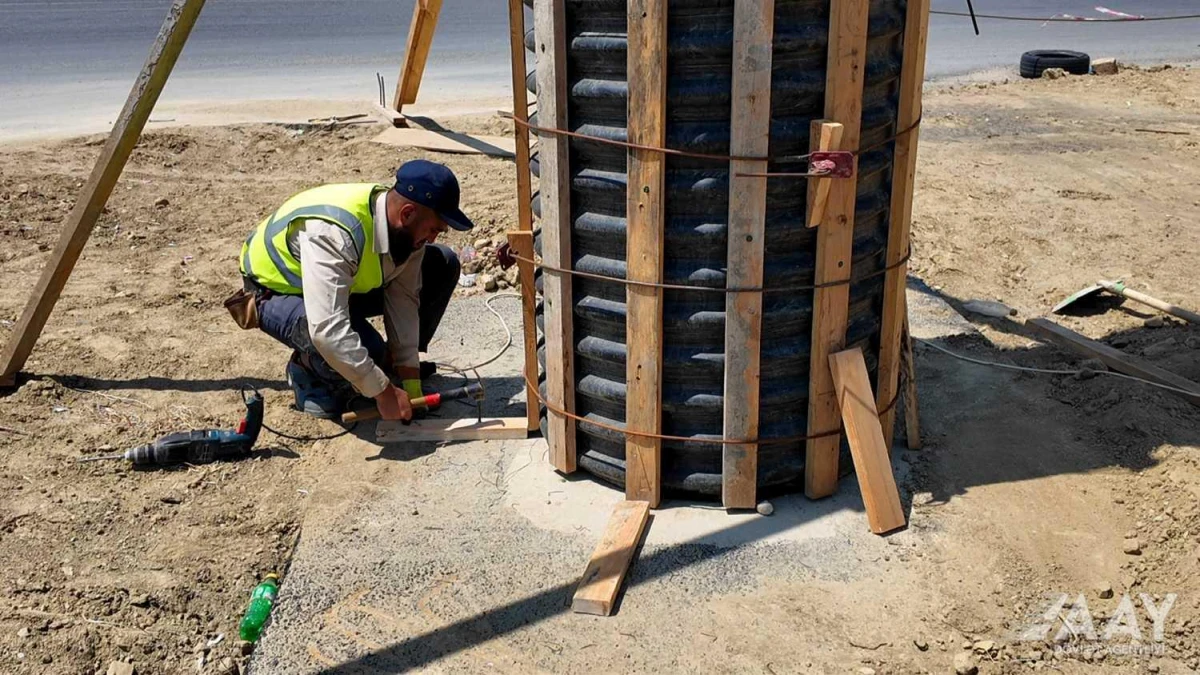 Pirşağı-Xırdalan-Novxanı yolunda yeni yerüstü piyada keçidi inşa olunur — 8