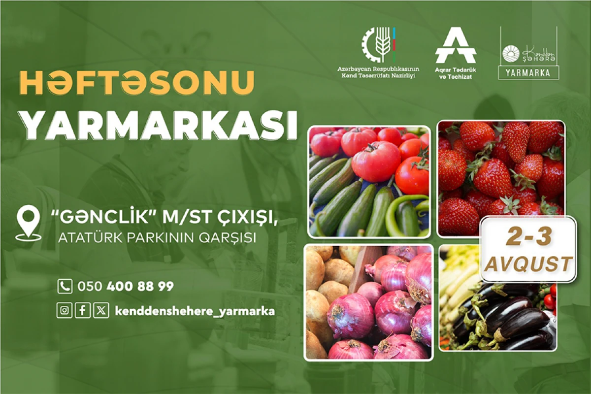 Növbəti “Kənddən Şəhərə” yarmarkası təşkil olunacaq