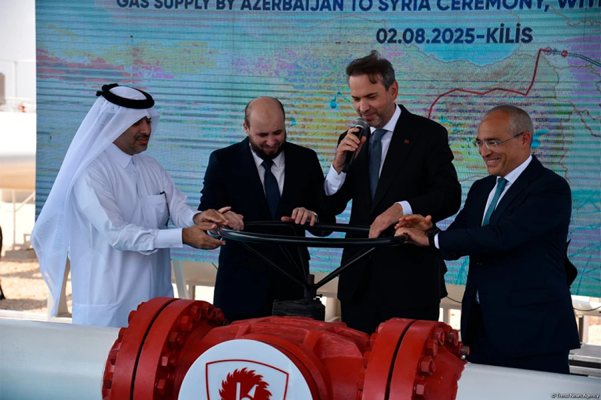 Azərbaycan qazının Suriyaya nəql olunma mərasimi keçirildi