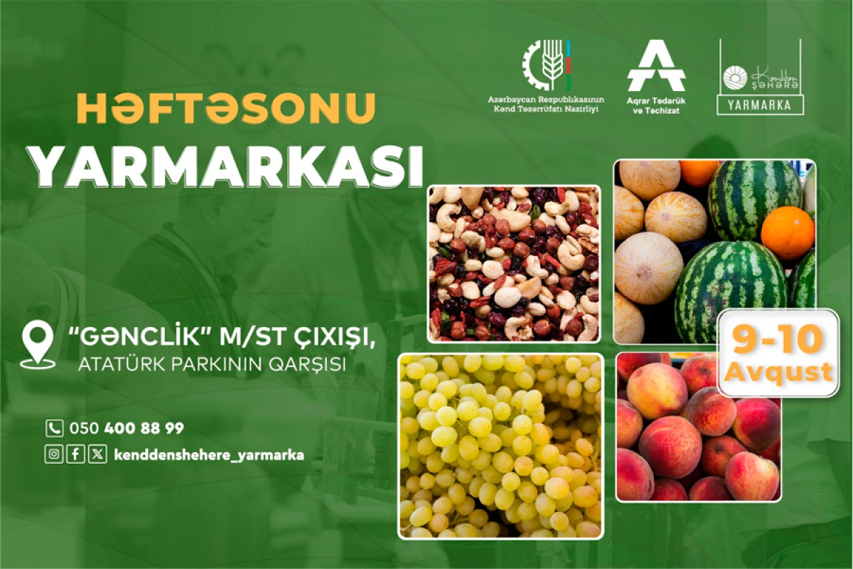 Bakıda növbəti “Kənddən Şəhərə” yarmarkası təşkil olunacaq