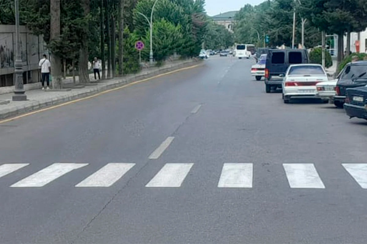 Xaçmazda yol nişanlanma işləri aparılır