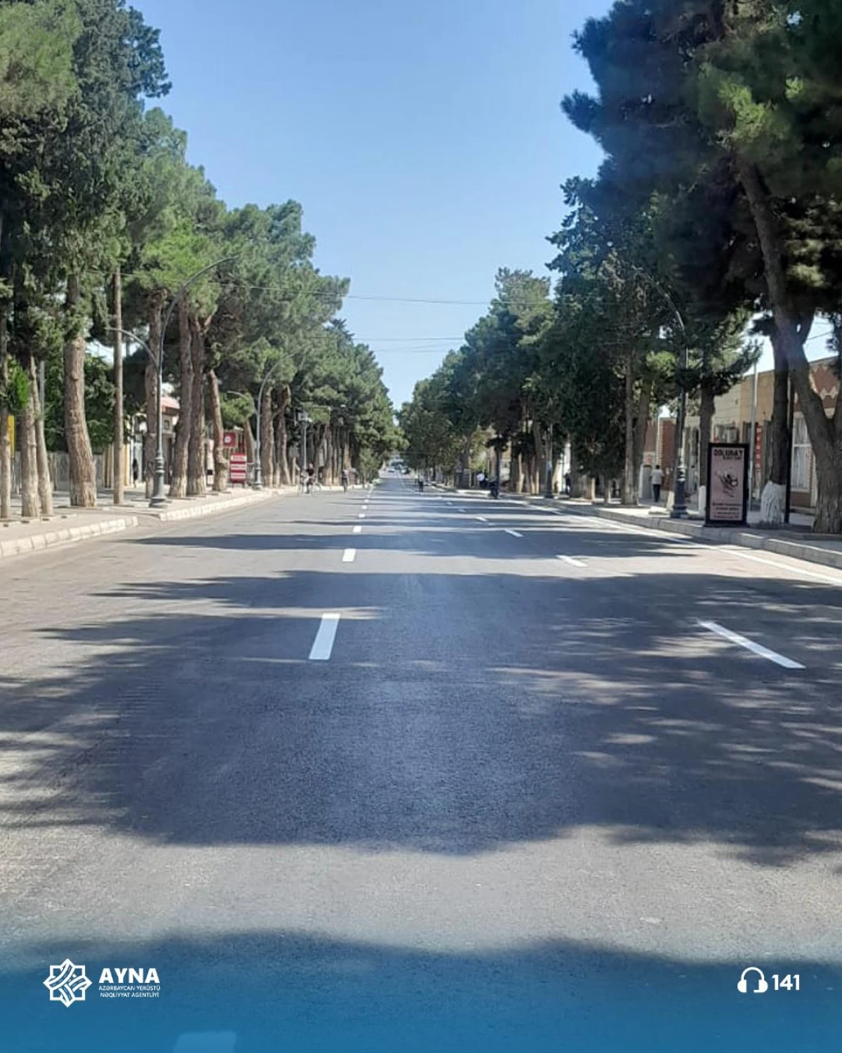Xaçmazda yol nişanlanma işləri aparılır — 1