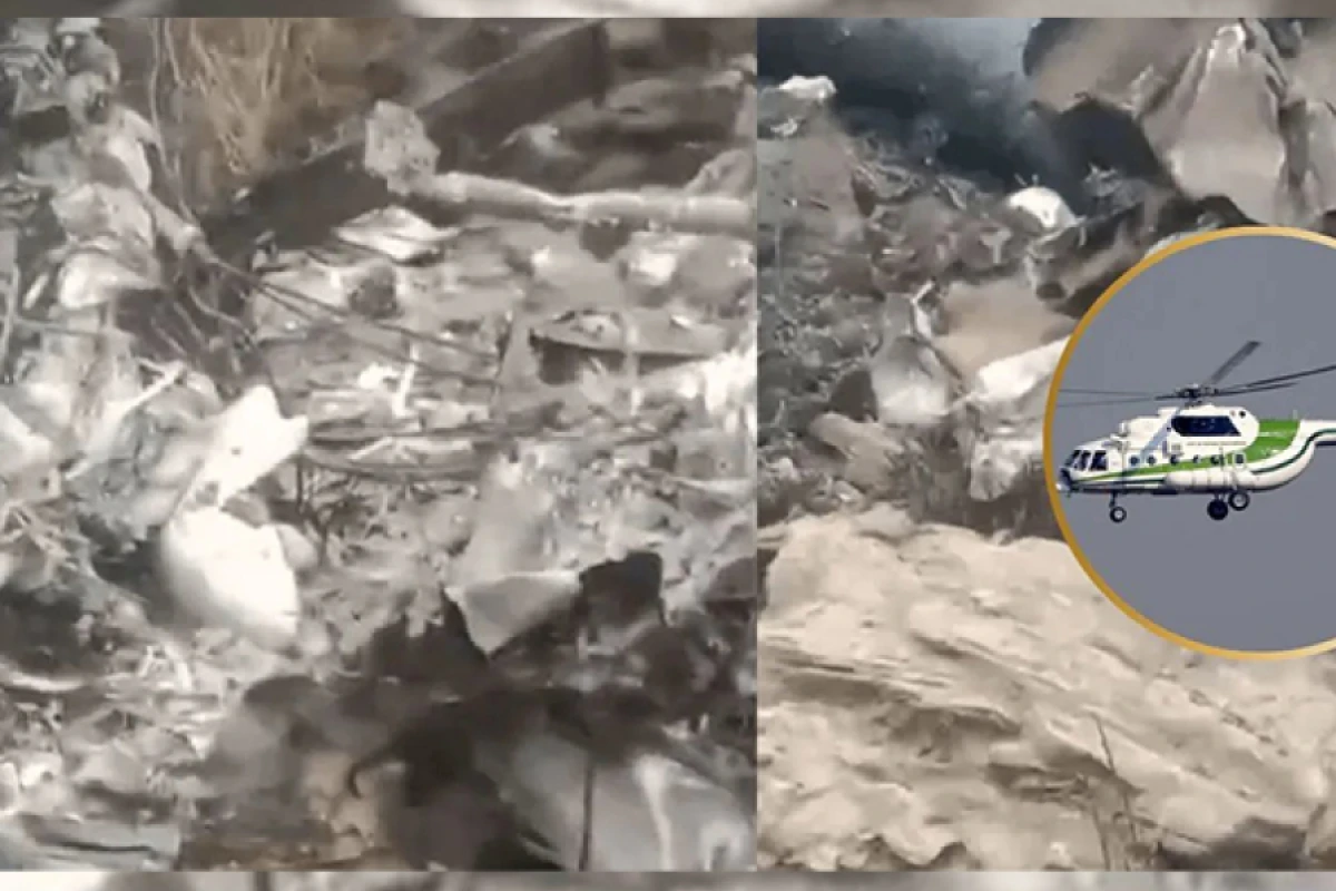 Pakistanda humanitar yardım aparan helikopter qəzay uğradı