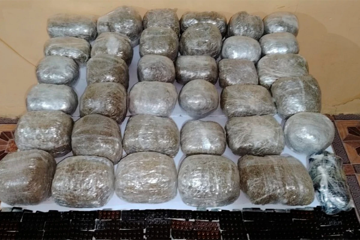 İrandan Azərbaycana 40 kq narkotik keçirilməsinin qarşısı alındı