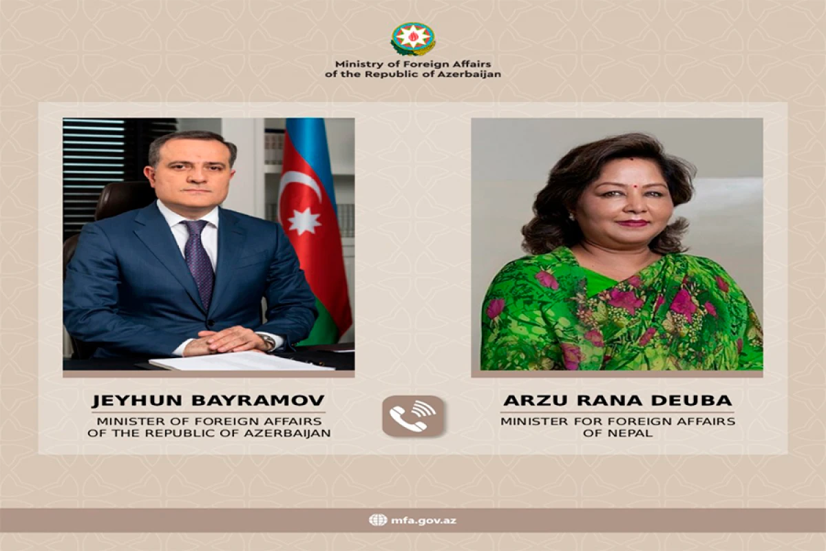 Ceyhun Bayramov Nepalın xarici işlər naziri ilə telefon danışığı apardı