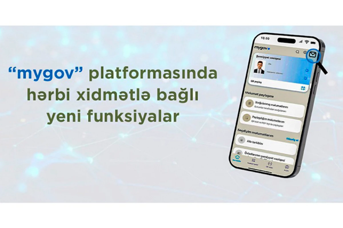 Hərbi xidmətlə bağlı “mygov” platformasına yeni funksiyalar əlavə olundu