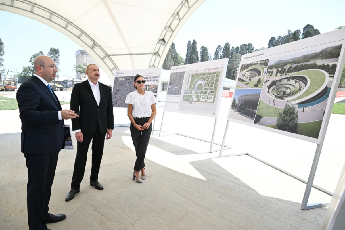 Prezident və birinci xanım Gәncә Memorial Kompleksində görülən işlərlə tanış oldular - YENİLƏNDİ — 2