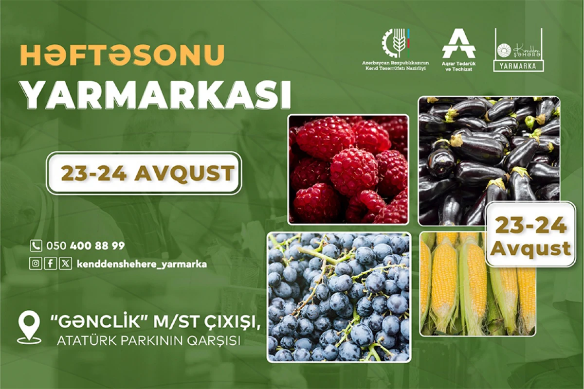 “Kənddən Şəhərə” yarmarkası təşkil olunacaq