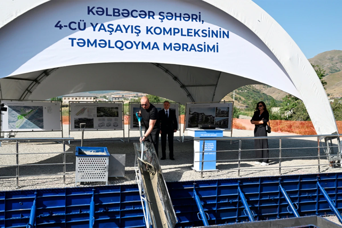 Kəlbəcər şəhərində 4-cü yaşayış kompleksinin təməli qoyuldu - YENİLƏNDİ