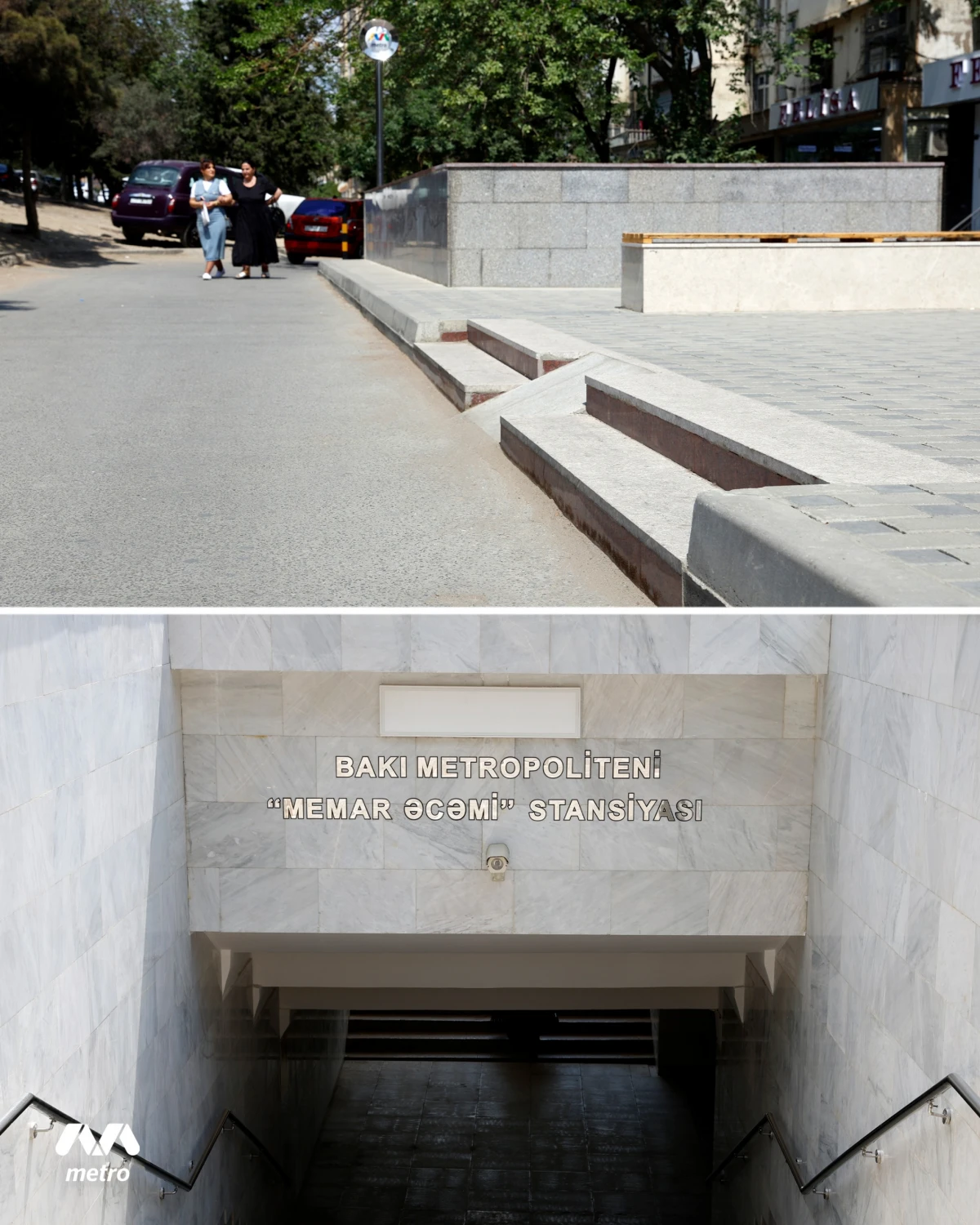 “Memar Əcəmi” metrostansiyasındakı keçiddə təmir işləri başa çatdı — 2