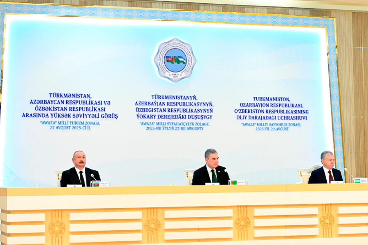 Azərbaycan, Türkmənistan və Özbəkistan liderlərinin iştirakı ilə sənədlərin imzalanması mərasimi oldu - YENİLƏNDİ