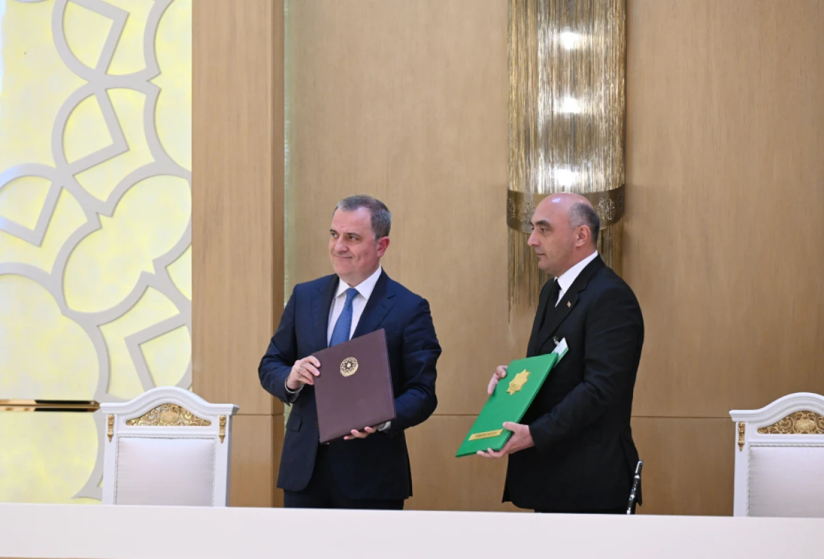 Azərbaycan, Türkmənistan və Özbəkistan liderlərinin iştirakı ilə sənədlərin imzalanması mərasimi oldu - YENİLƏNDİ — 3