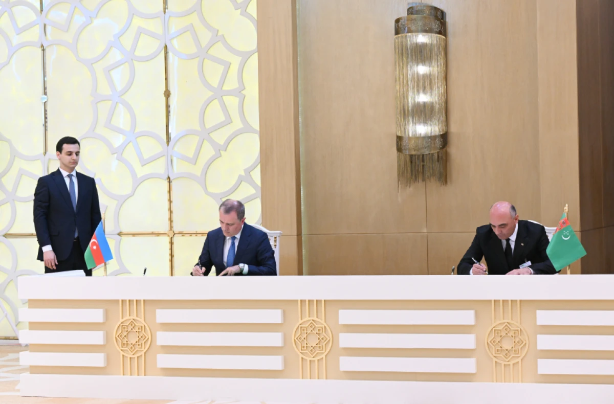 Azərbaycan, Türkmənistan və Özbəkistan liderlərinin iştirakı ilə sənədlərin imzalanması mərasimi oldu - YENİLƏNDİ — 4