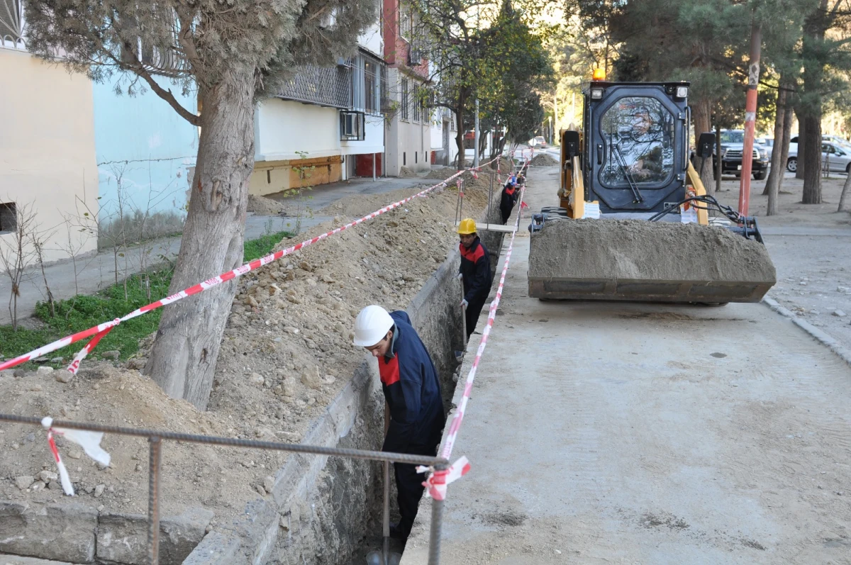 Yasamal rayonunda su təchizatının yaxşılaşdırılması istiqamətində işlər davam edir - FOTO — 1