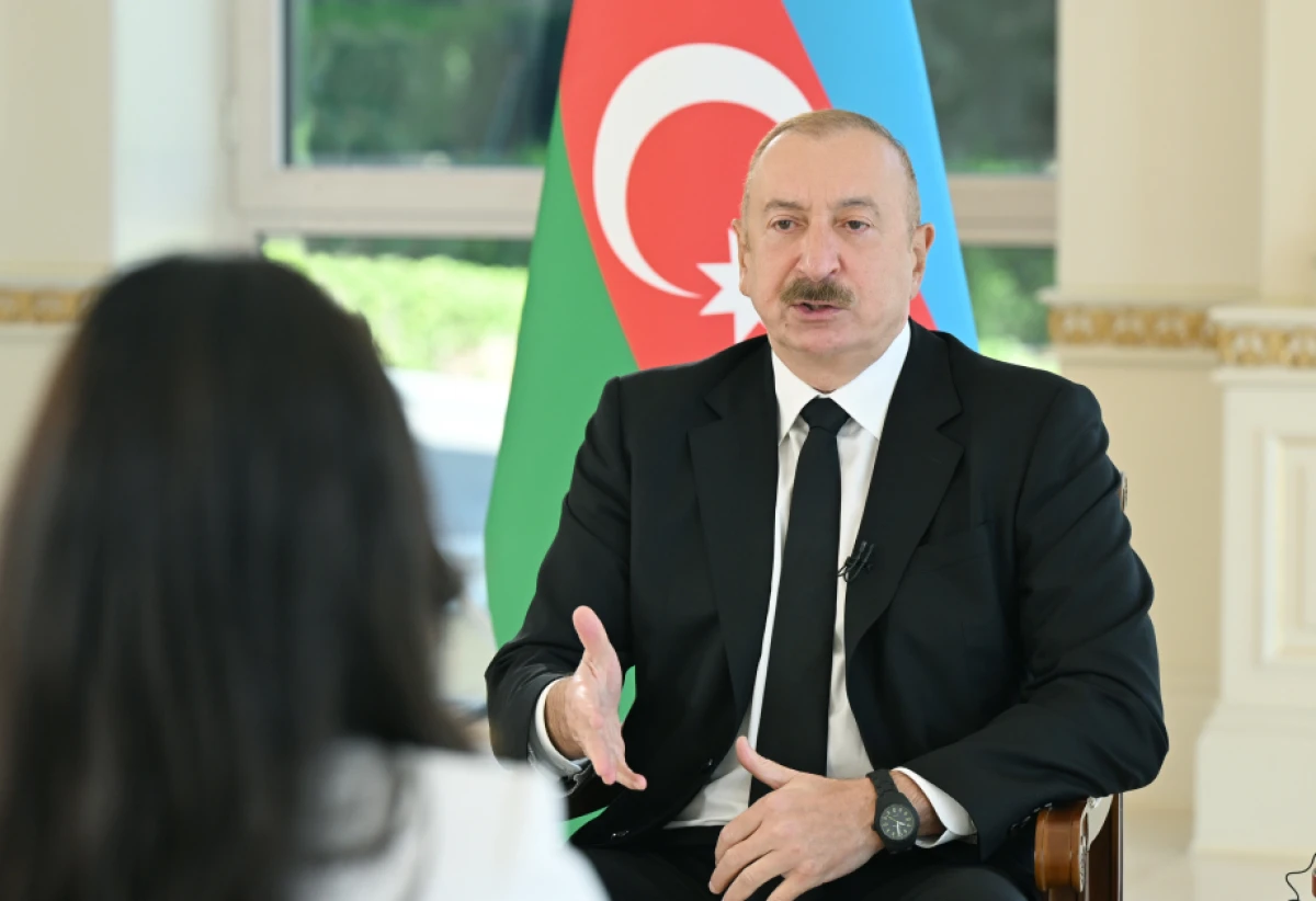 Azərbaycan Prezidenti İlham Əliyev “Əl-Ərəbiyyə” telekanalına müsahibə verdi — 1