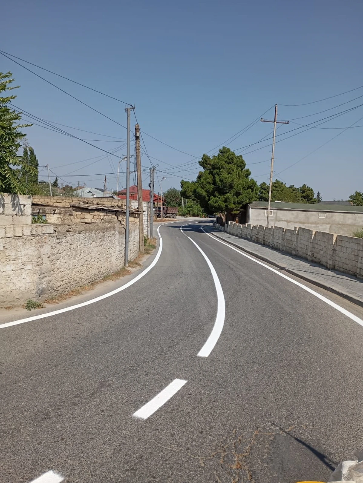 Şabran şəhərində yol nişanlanma işləri həyata keçirildi — 1