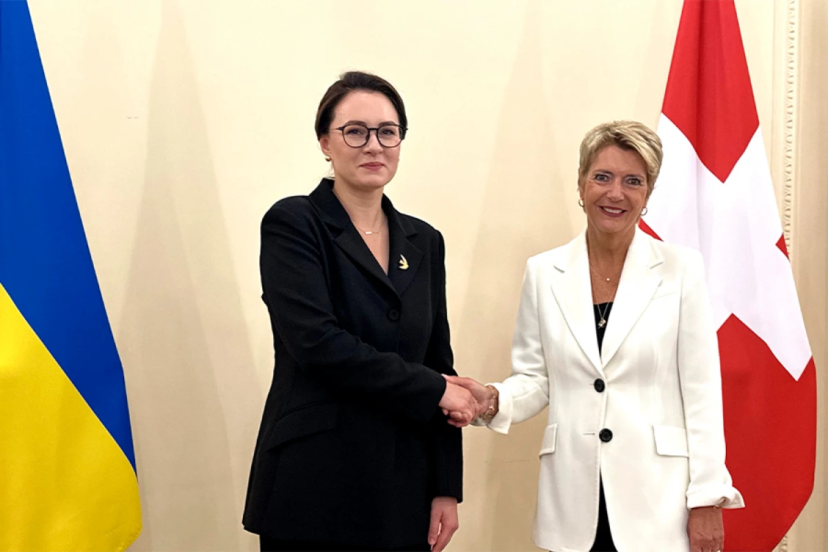 İsveçrə prezidenti Ukrayna Baş naziri ilə görüşdü