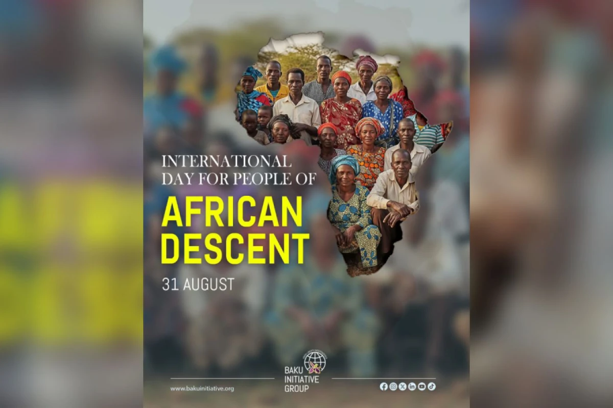 31 avqust Afrika mənşəli xalqların Beynəlxalq Günüdür
