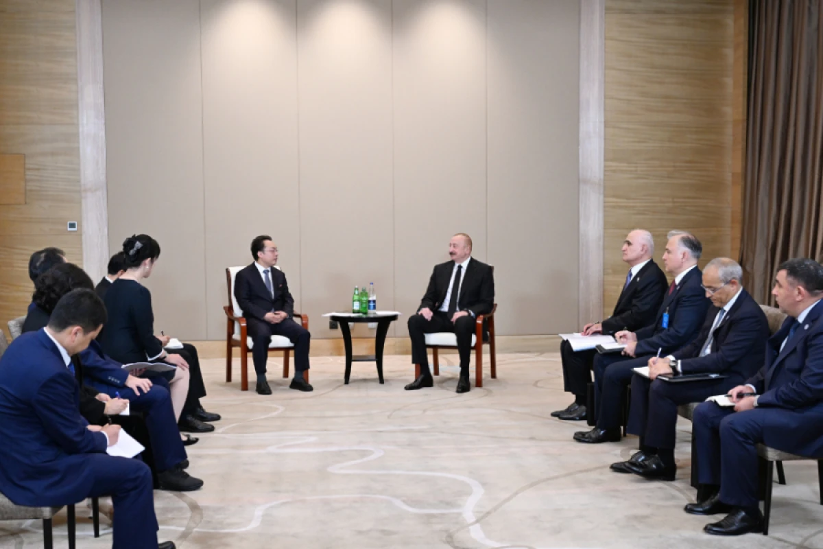 Prezident İlham Əliyev "CETC" korporasiyasının baş direktoru ilə görüşdü