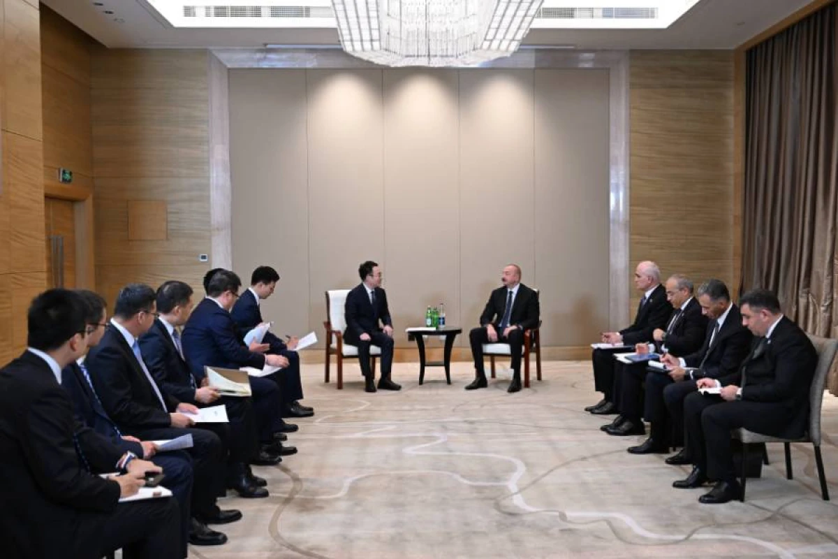 İlham Əliyev “Powerchina group” şirkətlər qrupunun icraçı vitse-prezidenti ilə görüşdü — 1