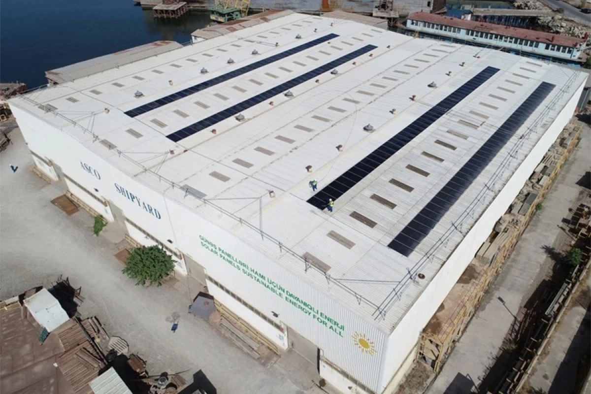 ASCO-nun Gəmi Təmiri Zavodunda hasil edilmiş günəş enerjisinin həcmi açıqlandı