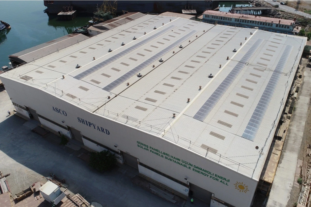 ASCO-nun Gəmi Təmiri Zavodunda hasil edilmiş günəş enerjisinin həcmi açıqlandı — 1