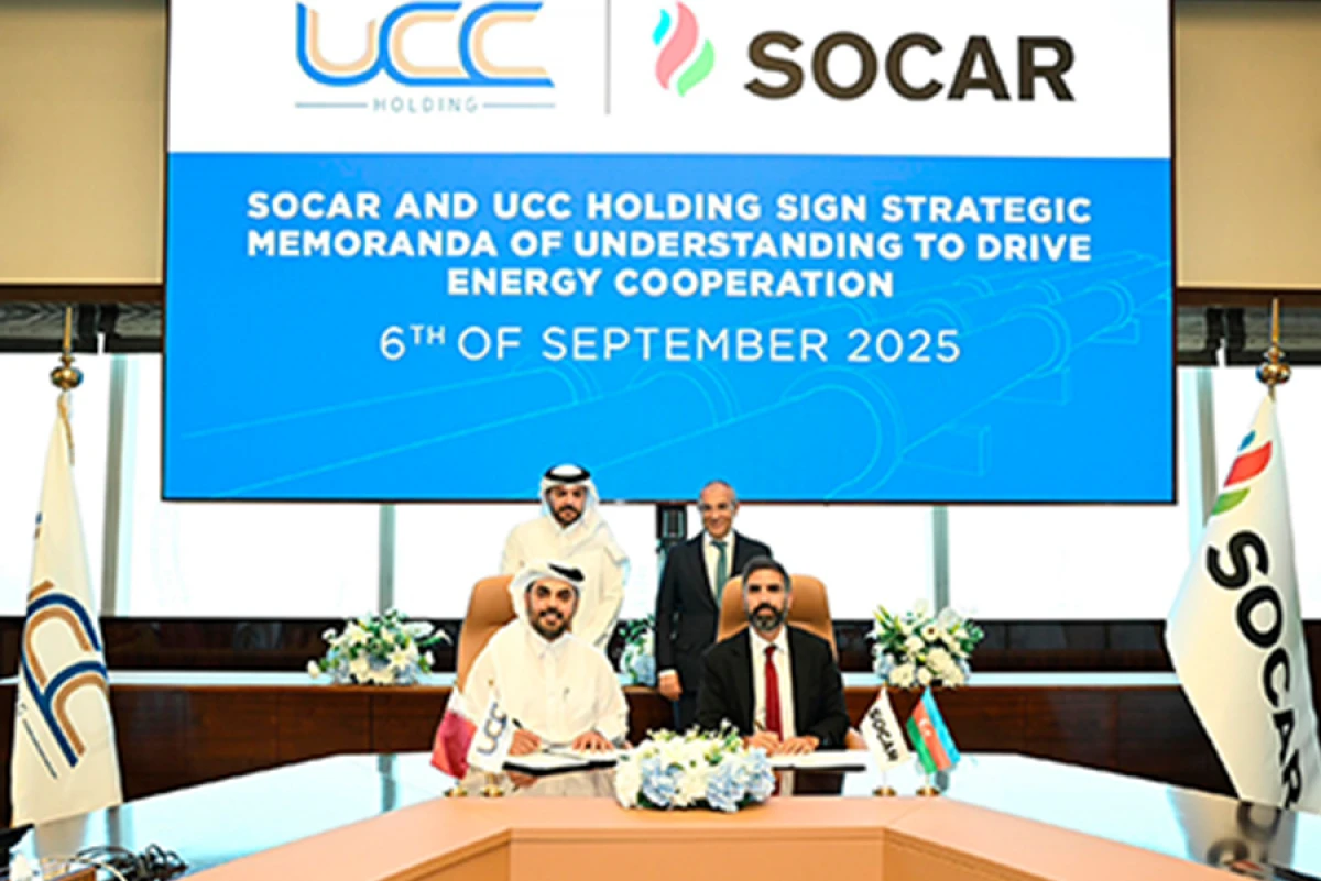 SOCAR və Qətərin "UCC" holdinqi Anlaşma Memorandumu imzaladı
