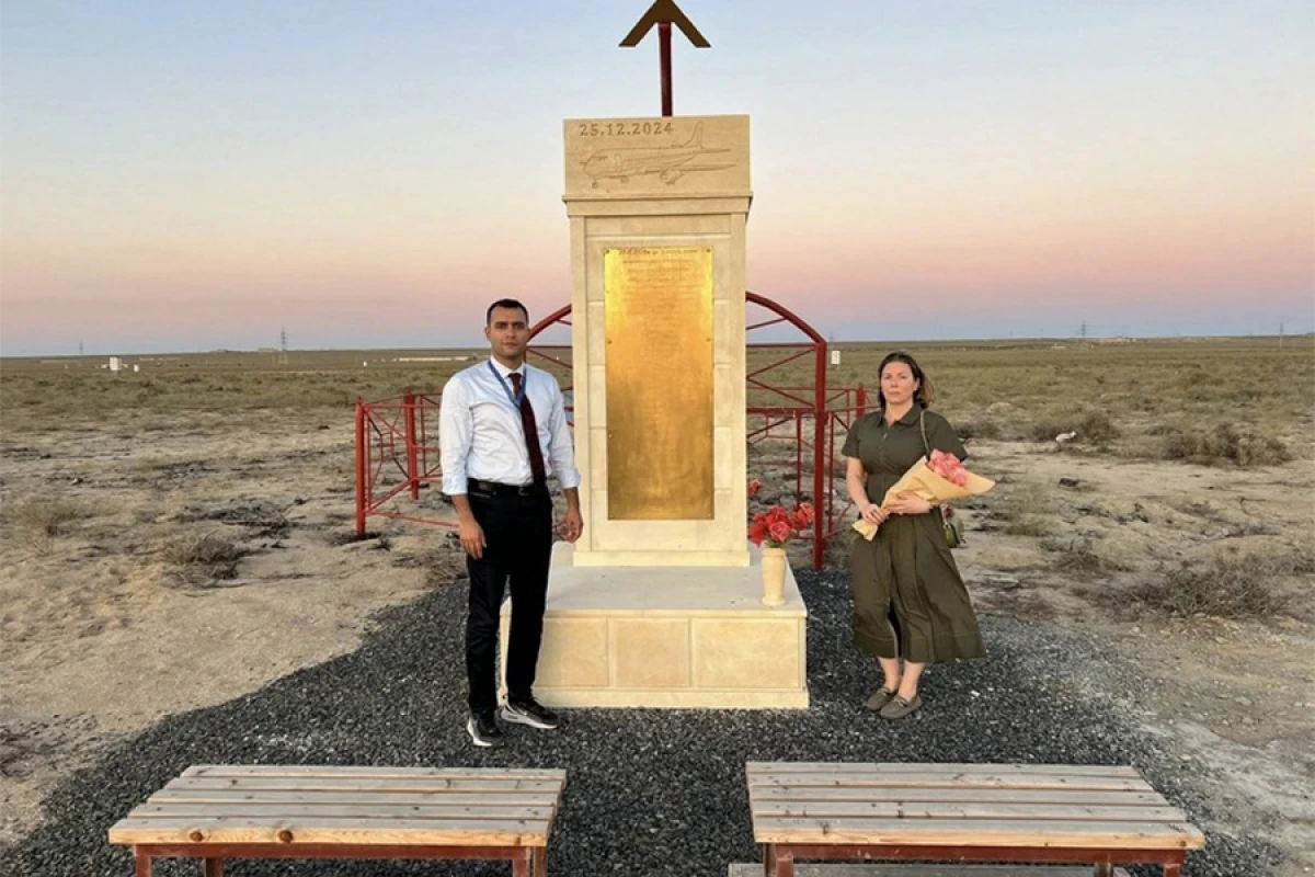 Eşli Tauers AZAL təyyarəsinin qəzaya uğradığı yeri ziyarət etdi