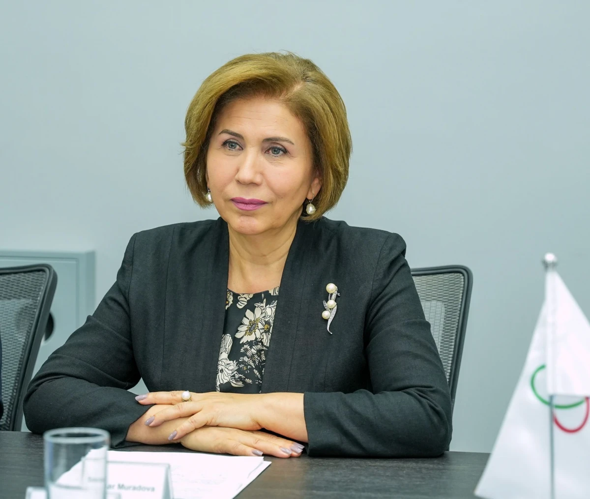 Bahar Muradova AQEM-in Baş katibi Kayrat Sarıbayla görüşdü — 3