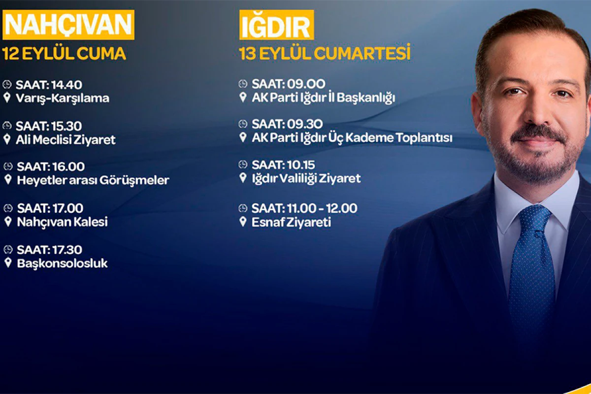 Ərdoğanın müavini Naxçıvana gəlib