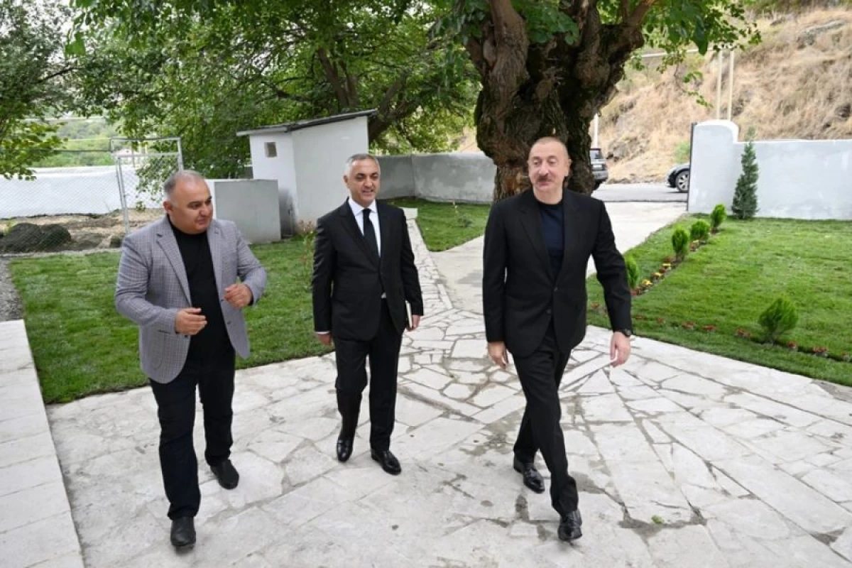Prezident Xocalı rayonunun Şuşakənd kəndində oldu