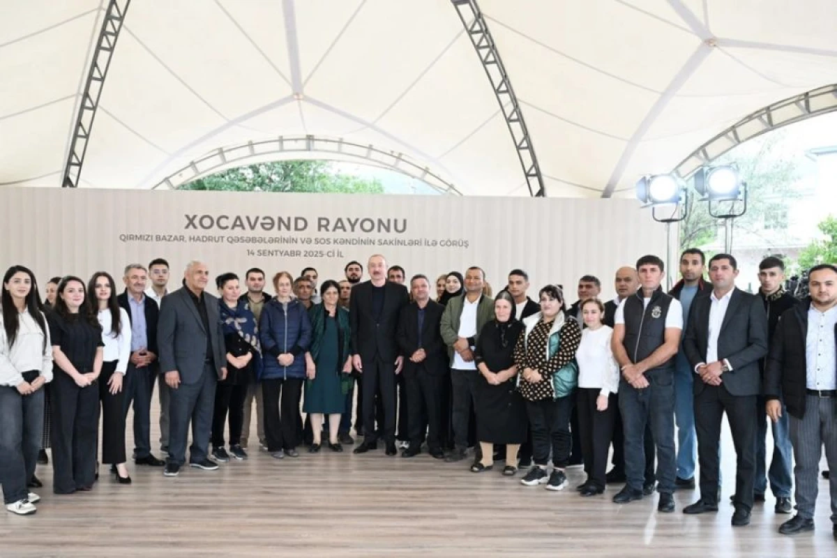 İlham Əliyev Qırmızı Bazar, Hadrut qəsəbələri və Sos kəndinin sakinləri ilə görüşdü - YENİLƏNDİ — 1