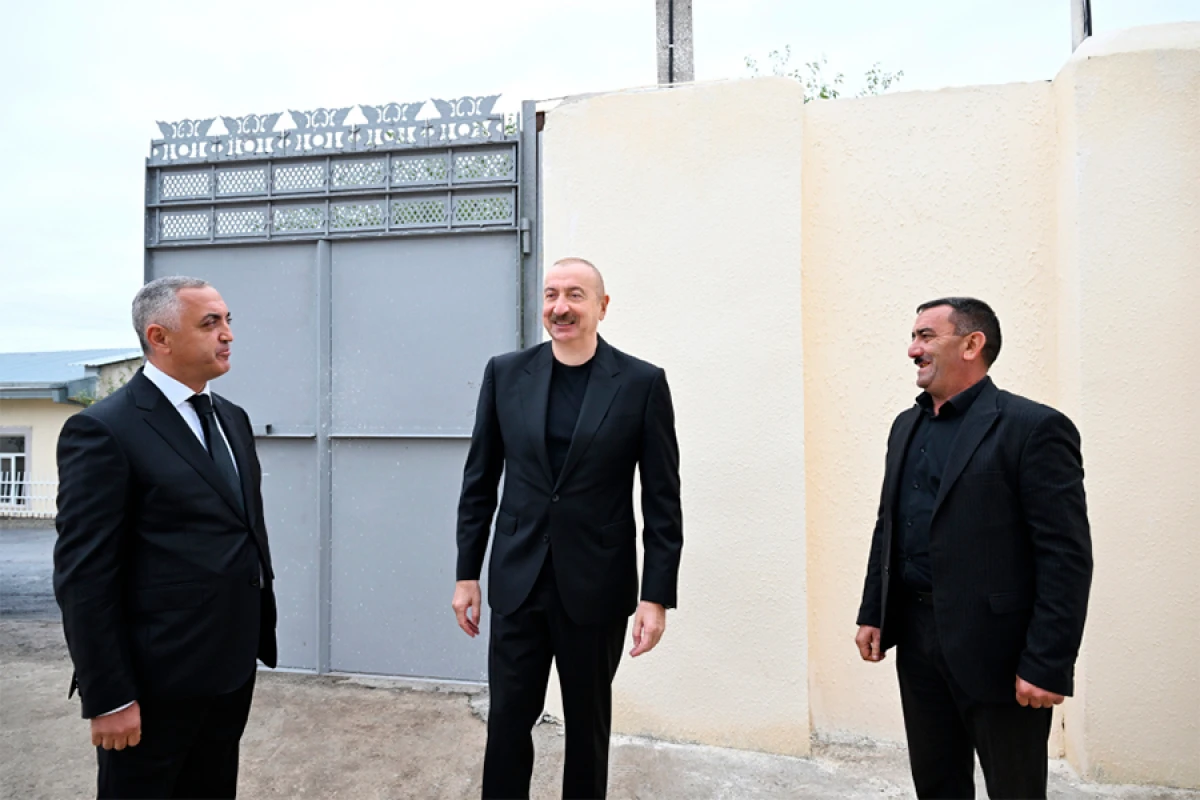 Prezident İlham Əliyev Xocalı rayonunun Seyidbəyli kəndində oldu