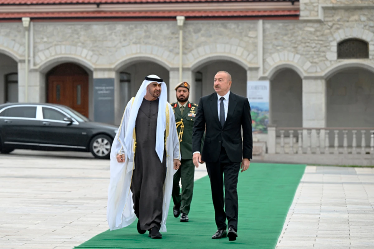BƏƏ Prezidentinin Şuşada rəsmi qarşılanma mərasimi oldu