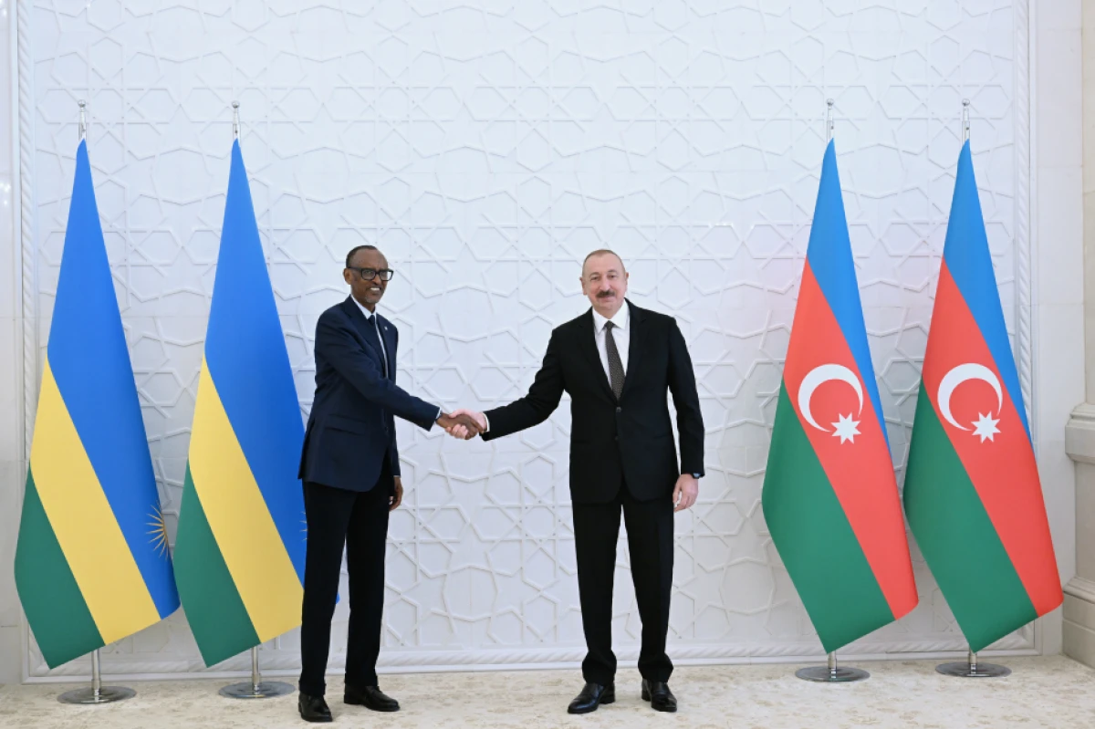 Ruanda Prezidentinin rəsmi qarşılanma mərasimi oldu — 1