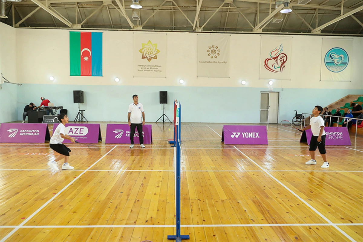 Uşaq evinin sakinləri arasında badminton yarışının final mərhələsi keçirildi