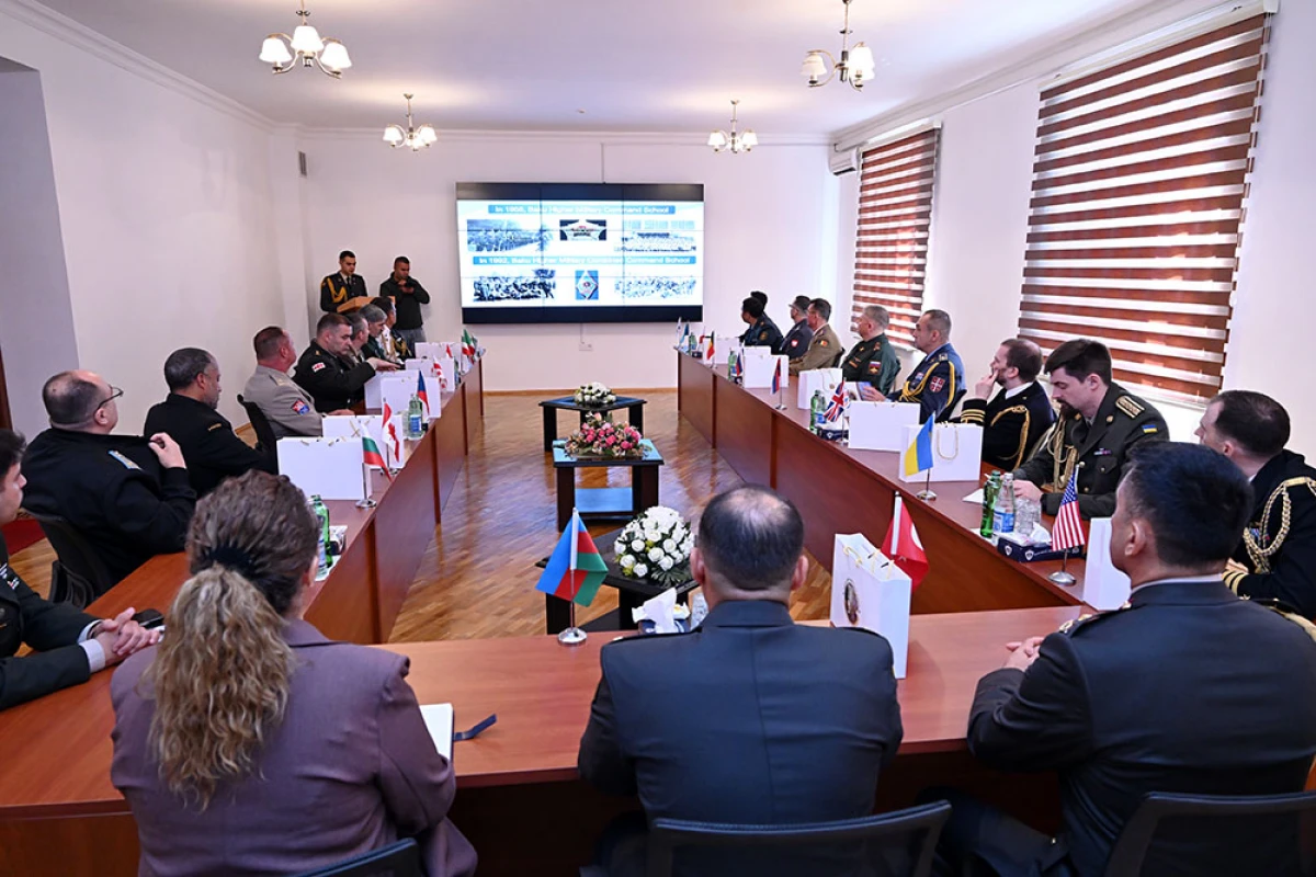 Xarici ölkələrin hərbi attaşeləri Heydər Əliyev adına Hərbi İnstitutda oldular — 2