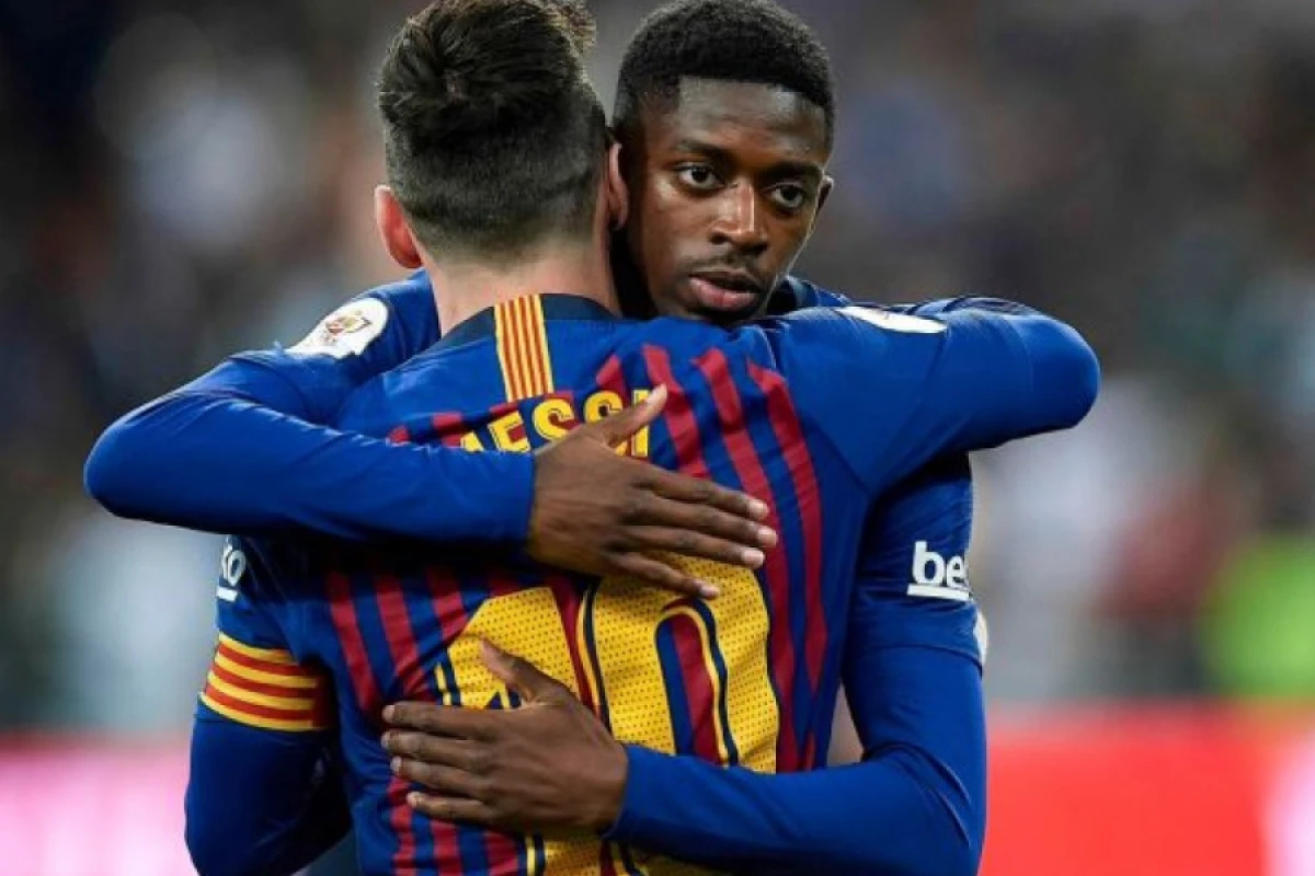 Messi Dembeleni təbrik etdi