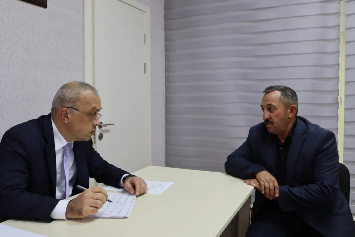 Zaur Mikayılov Xaçmazda vətəndaşlarla görüşdü — 2