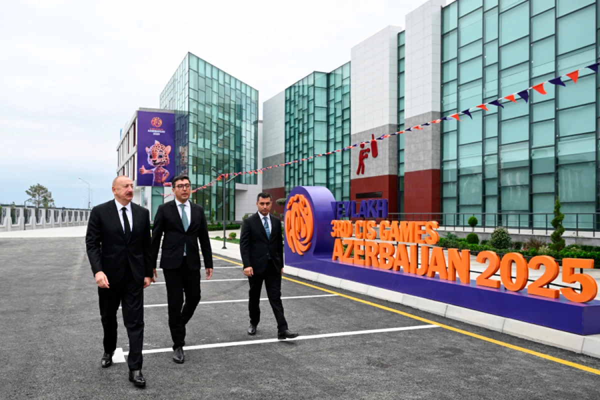 Prezident İlham Əliyev Yevlax Olimpiya İdman Kompleksinin açılışında iştirak etdi