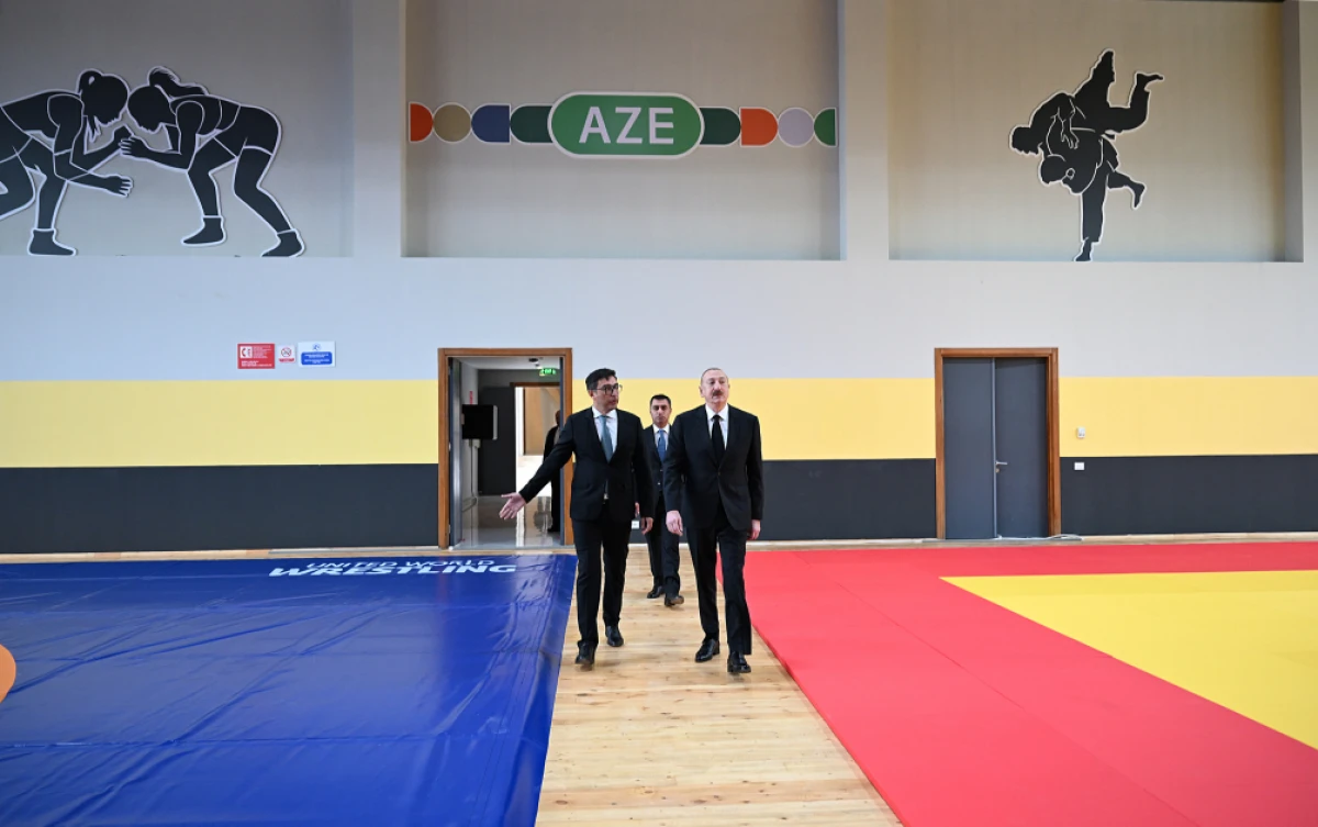 Prezident İlham Əliyev Yevlax Olimpiya İdman Kompleksinin açılışında iştirak etdi — 9
