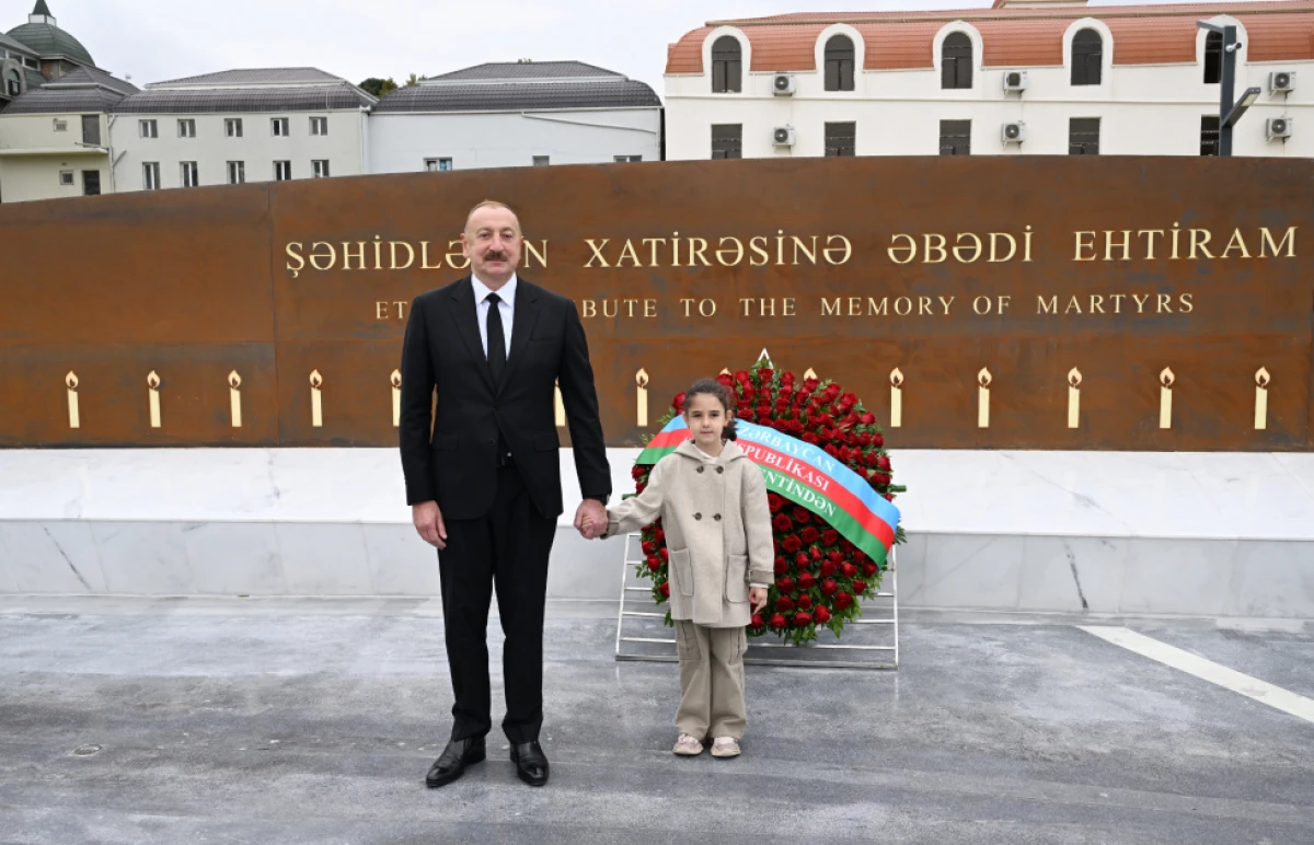 Prezident İlham Əliyev Gəncə Memorial Kompleksinin açılışında iştirak etdi - YENİLƏNDİ — 3