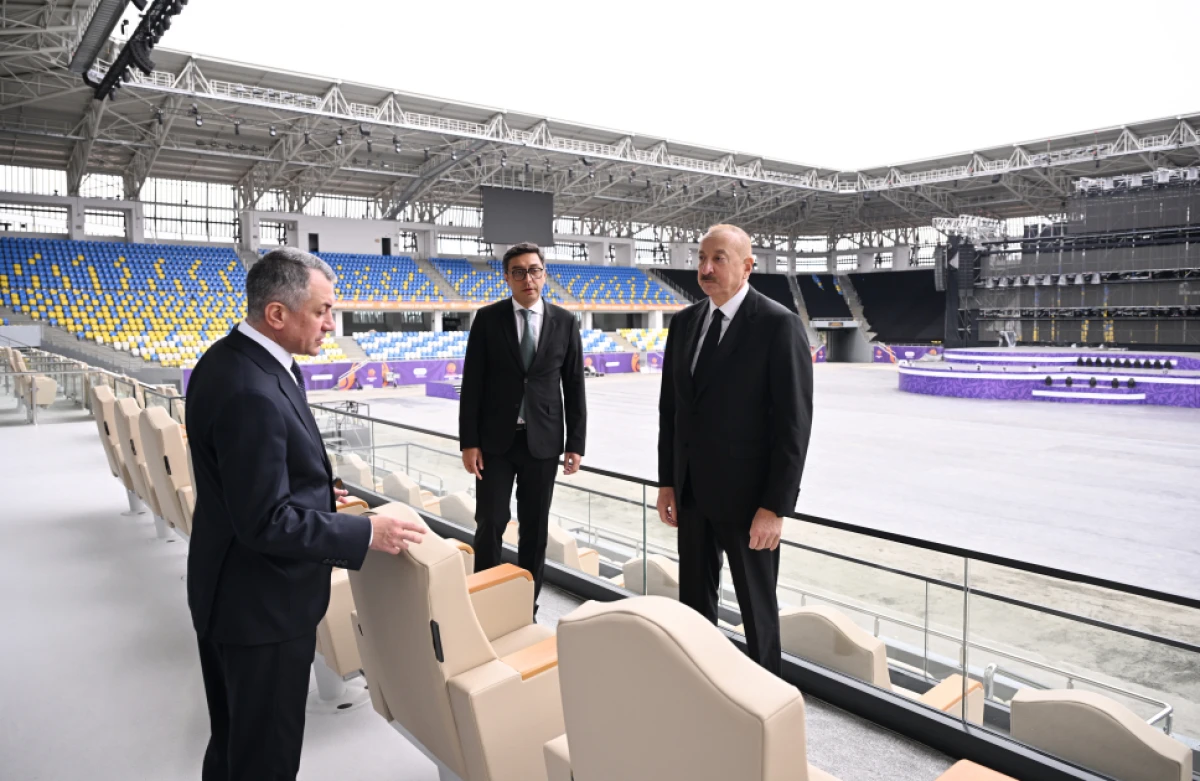 Prezident İlham Əliyev Gəncə şəhər stadionunun açılışında iştirak etdi — 2