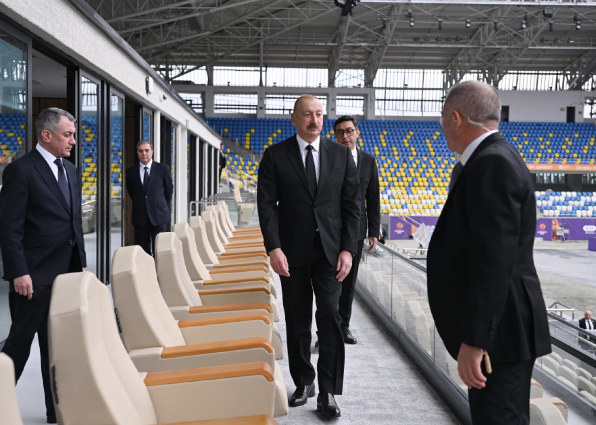Prezident İlham Əliyev Gəncə şəhər stadionunun açılışında iştirak etdi — 3
