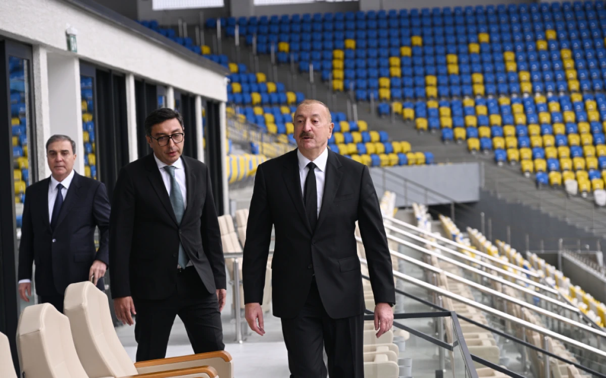 Prezident İlham Əliyev Gəncə şəhər stadionunun açılışında iştirak etdi — 4